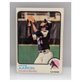 1973 Topps #100 Hank Aaron HOF Braves Edges