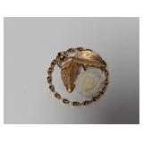 14K Gold Filled Flower Brooch