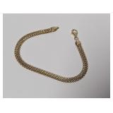 8" Vermeil/.925 Sterl Mesh Bracelet