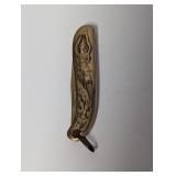 Vtg 1950s Siam Goddess Golden Mermaid Pocket