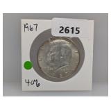 1967 40% Silv JFK Half $1 Dollar
