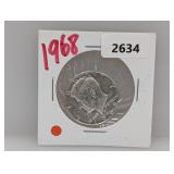 1968 40% Silv JFK Half $1 Dollar