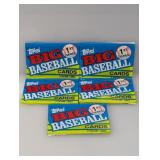 (5) 1990 Topps Big Baseball Packs