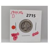 1944-D 90% Silv Mercury Dime