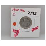 1944-D 90% Silv Mercury Dime
