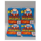 (4) 1990 Fleer Baseball Packs