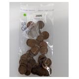 (50) Mixed Date Canada Pennies