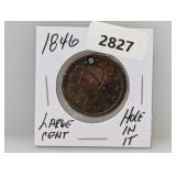 1846 Large One Cent