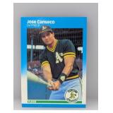 1987 Fleer Jose Canseco #389 Edges/Surface
