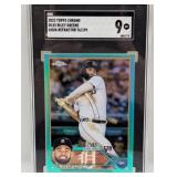 2023 Greene Topps Chrome Aqua Ref RC /199 SGC 9