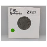 1936 Buffalo Nickel