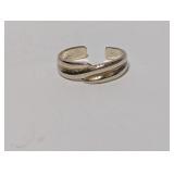 .925 Sterl Swirl Toe Ring