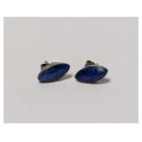 .925 Sterl Lapis Earrings