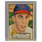 1952 Topps #68 Cliff Chambers Red Back Damage