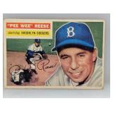 1956 Topps Pee Wee Reese HOF Creases/Corners/Edges