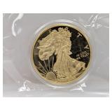 Gold Layered Clad Eagle Medallion