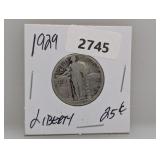 1929 90% Silv Liberty Quarter