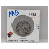 1943 90% Silv Walker Half $1 Dollar