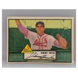 1952 Topps Johnny Bucha Black back Corners/Edges