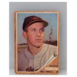 1962 Topps #45 Brooks Robinson HOF Orioles Damage