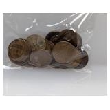 (25) Mixed Date Wheat Cents