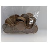(50) Mixed Date Wheat Cents