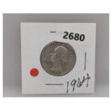 1964 90% Silv Wash Quarter