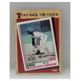 1987 Topps Turning Back the Clock Rickey Henderson