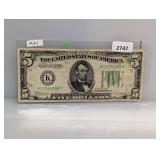 1934 $5 Fed Reserve Note