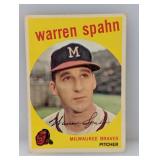 1959 Topps Warren Spahn HOF 40 Corners/Edges