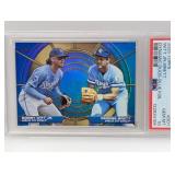 2025 Topps Blue Foil Witt Jr/Brett 142/150 PSA 10