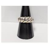 .925 Sterling Twisted Rope Ring Sz 8