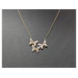 18" 10K Gold Filled Butterfly Necklace