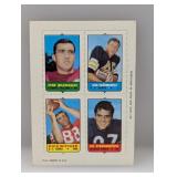 1969 Topps 4-in-1 Football Burson,O