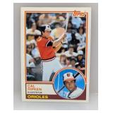 1983 Topps #163 Cal Ripken Jr. Stain