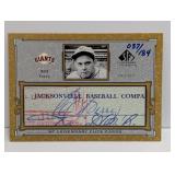 /184 2001 UD SP Legendary Cuts Bill Terry Cut Auto