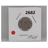 1964-D 90% Silv Roos Dime