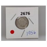 1956 90% Silv Roos Dime