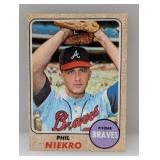 1968 Topps Baseball Phil Niekro HOF 257