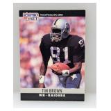 1990 Pro Set #150 Tim Brown RC & HOF