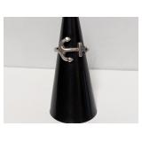 .925 Sterling Anchor Ring Sz 4