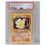 2000 Pokemon Game Ninetales-Holo Base II PSA 8