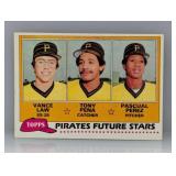 1981 Topps #551 Pena Law & Perez RC Edge