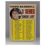 1968 Topps CARL YASTRZEMSKI CHECKLIST UNCHECKED