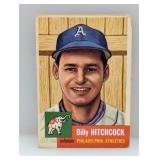 1953 Topps Billy Hitchcock Athleics Corners/Edges