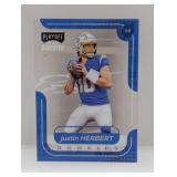 2020 Playoff Clear Justin Herbert Rookie #3