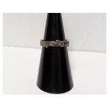 .925 Sterl Music Notes Band Sz 6