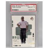 2002 SP Authentic Golf Tiger Woods 1 PSA 10