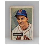 1951 Bowman Lou Boudreau #62 Corners/Stain