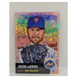 2022 deGrom Topps Ch Rose Gold Mini Diam Ref /75